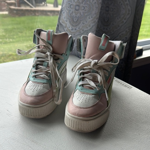 Puma Pastel High-Top size 4 girls - Picture 3 of 5